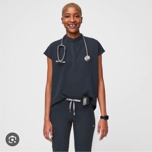 Rafaela oversized scrub top Dark Harbor